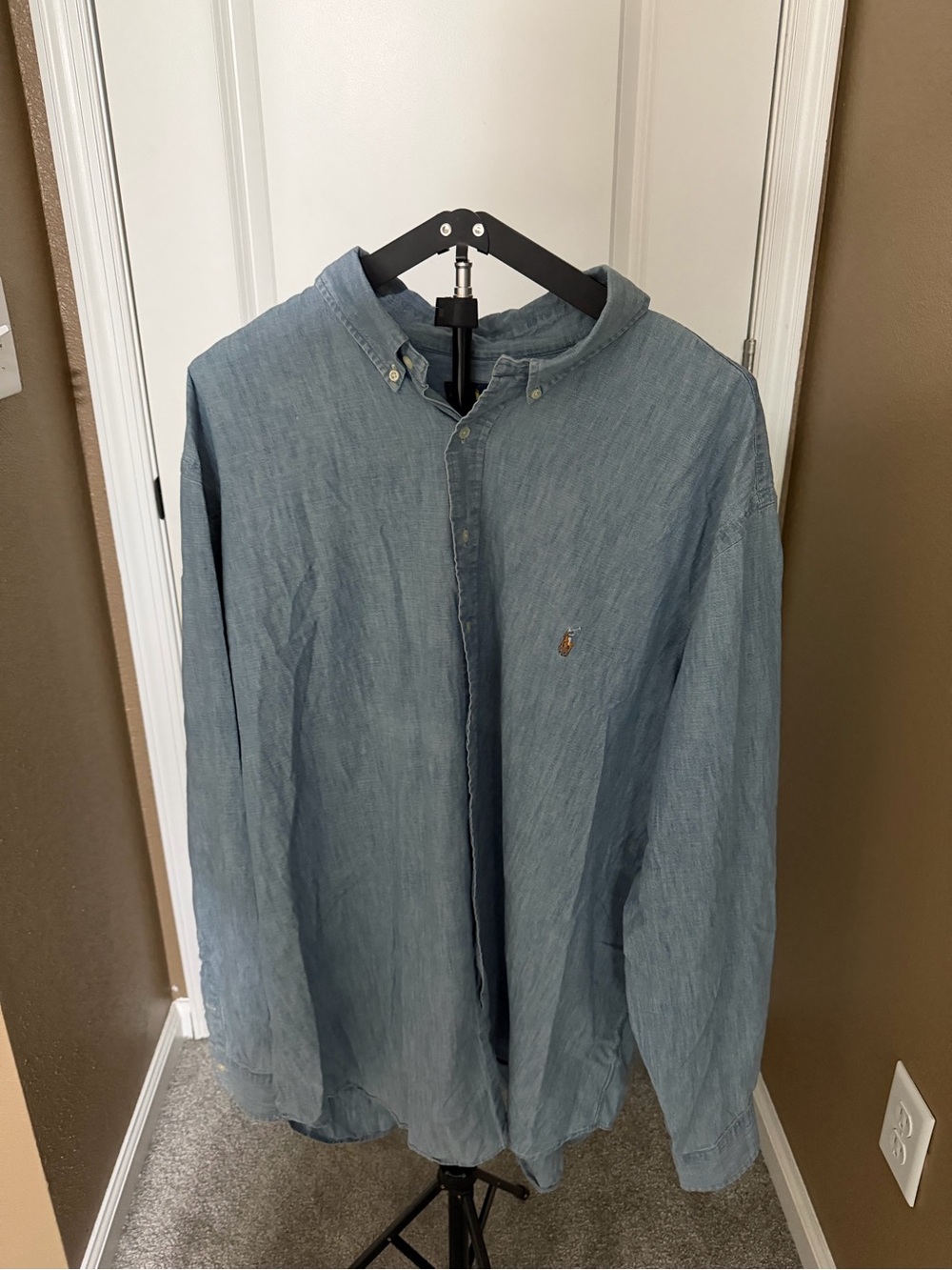 Polo by Ralph Lauren Light Blue Denim Shirt Jacket 3XLT